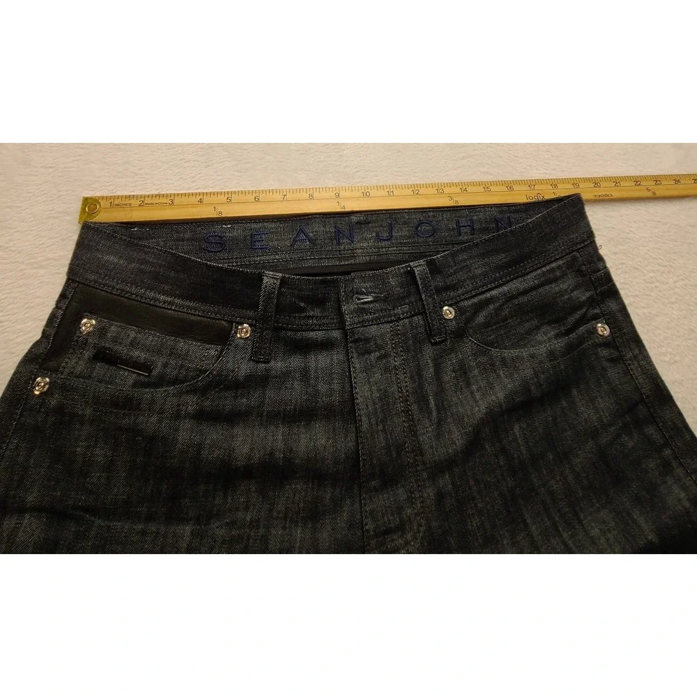 Sean John Men's Dark Wash Denim Jeans Size 34x34 Straight Leg Cotton Streetwear